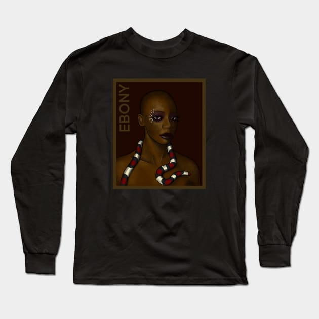 Ebony Haith Long Sleeve T-Shirt by fsketchr